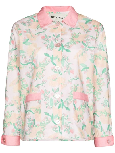 Helmstedt Strawberry Print Pyjama Shirt In Rosa