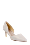 Pelle Moda Kenny D'orsay Pump In Pewter Shimmer Suede
