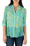 Kut From The Kloth Jasmine Top In Firenze-turquoise