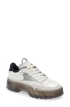 Reebok Club C Cardi Platform Sneaker In Chalk/ Matte Gold/ Black