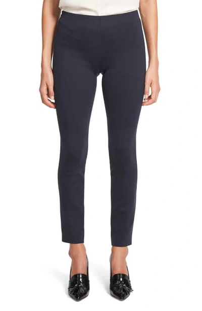 Theory High Waist Leggings In Deep Royal