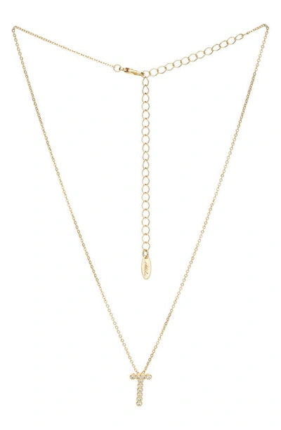 Ettika Crystal Initial Pendant Necklace In Gold