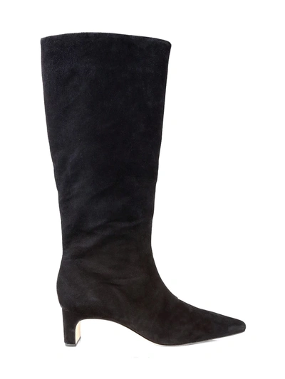 Loeffler Randall Leighton Mid-calf Suede Boots In Black