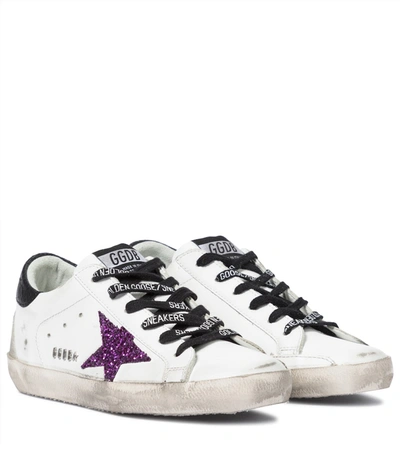 Golden Goose Superstar Sneakers In White Leather