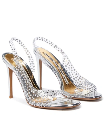 Alexandre Vauthier Clara Crystal-embellished Pvc Sandals In Silver