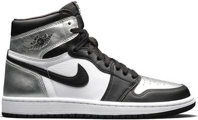 Pre-owned Jordan 1 Retro High Silver Toe (women's) In Black/metallic Silver-white-black