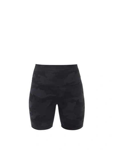 Lululemon Wunder Train Camouflage-print Cycling Shorts In Heritage 365 Camo Deep Coal
