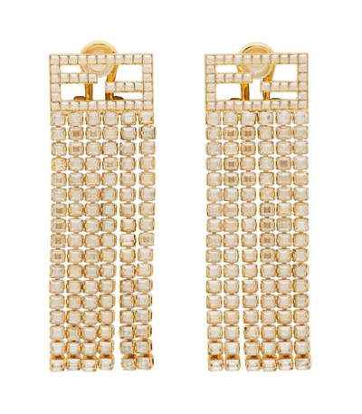 Fendi Ff Tassel Earrings In Gold