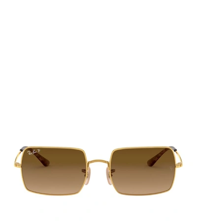Ray Ban Arista Square Sunglasses In Gold