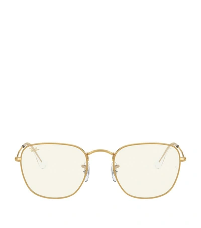 Ray Ban Frank Square Sunglasses In Gold
