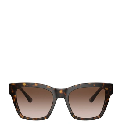 Dolce & Gabbana Tortoiseshell Wayfarer Sunglasses In Brown