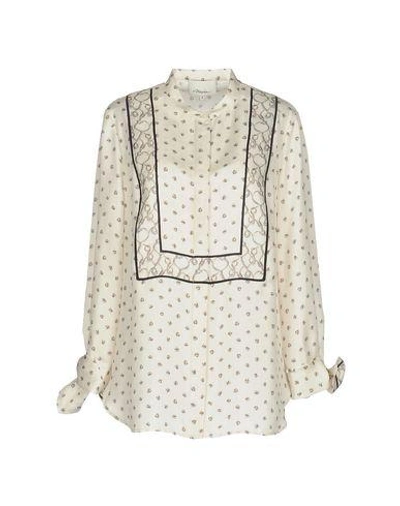 3.1 Phillip Lim Patterned Shirts & Blouses In Ivory