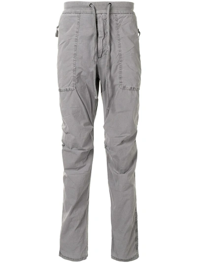 James Perse Mid-rise Straight Leg Trousers In Grey