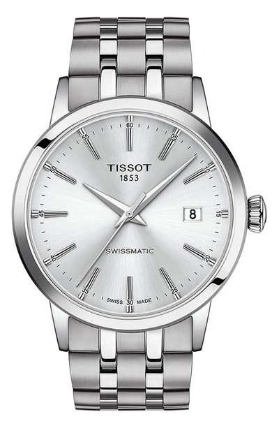 Tissot Men's Swiss Automatic Classic Dream Stainless Steel Bracelet Watch 42mm In Silver