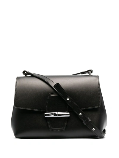 Longchamp Roseau 斜挎包 In Black