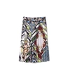 Tory Burch Printed Pleated Skirt In Homage To The Flower Patchwork