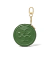 Tory Burch Soft Fleming Coin Pouch In Arugula