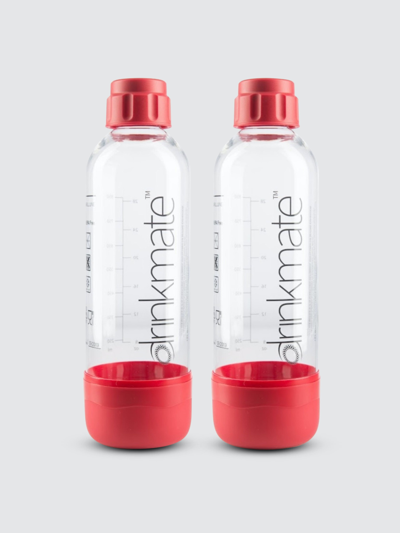 Drinkmate 1.0-l Bottles Two Pk In Red