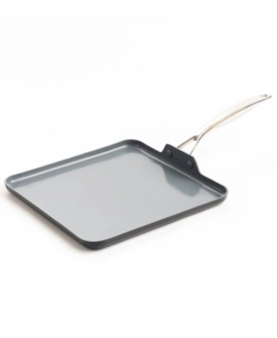 Greenpan Valencia Pro Healthy Ceramic 11" Nonstick Griddle In Grey