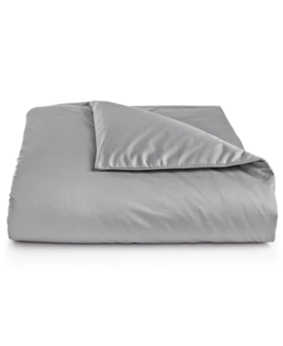 Charter Club Damask 550 Thread Count 100% Cotton 2-pc. Duvet Cover Set, Twin, Created For Macy's In Smoke (grey)