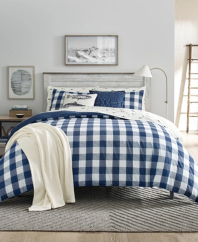 Eddie Bauer Lakehouse Plaid Full/queen Comforter Set In Blue