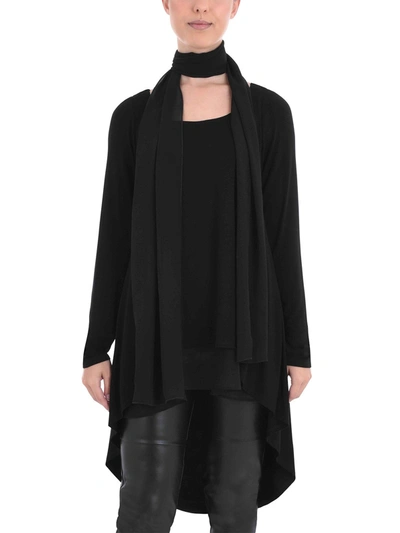 Live Unlimited Overlayer Tunic With Tie Detail In Black