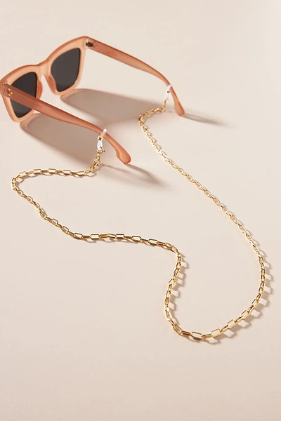 Anthropologie Frances Sunglasses Chain In Gold