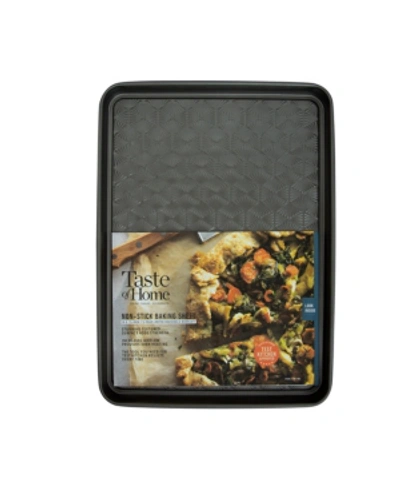 Taste Of Home Baking Sheet With Non-stick Cooling Rack In Gray