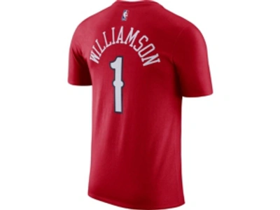 Jordan New Orleans Pelicans Zion Williamson Men's Statement Player T-shirt In Red