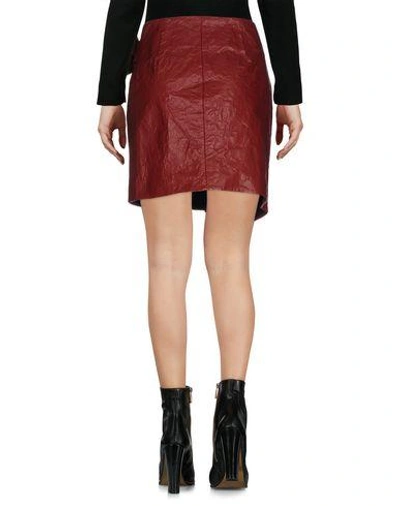 Isabel Marant Mini Skirt In Brick Red