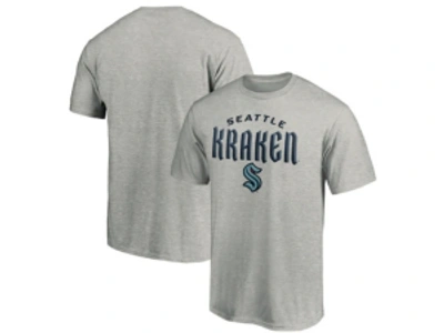 Majestic Seattle Kraken Men's Prime Lock-up T-shirt In Gray