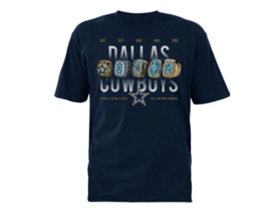 Nike Men's Dallas Cowboys Rings T-shirt In Navy