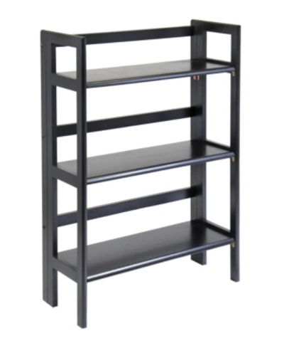 Winsome Terry Folding Bookcase In Black