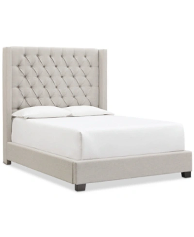 Furniture Monroe Ii Upholstered Queen Bed, Created For Macy's In Grey
