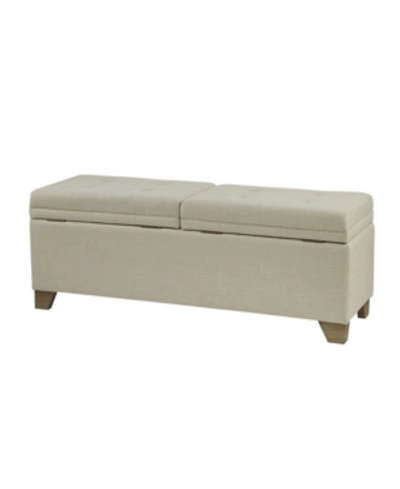 Madison Park Ashcroft Storage Bench In Gray