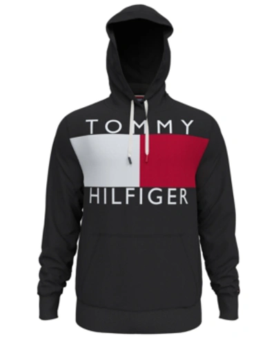 Tommy Hilfiger Men's Big & Tall Quinn Drawstring Hoodie Sweatshirt In Sky Captain