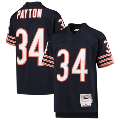 Mitchell & Ness Kids' Big Boys Walter Payton Chicago Bears Legacy Retired Player Jersey In Navy