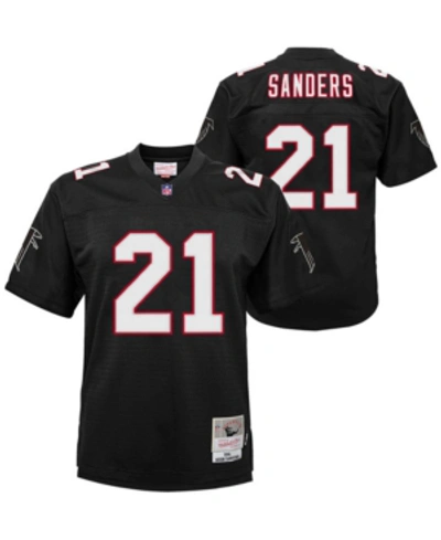 Mitchell & Ness Kids' Big Boys Deion Sanders Atlanta Falcons Legacy Retired Player Jersey In Black