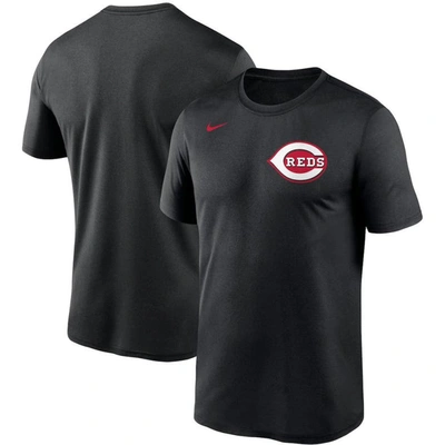 Nike Men's Black Cincinnati Reds Wordmark Legend T-shirt