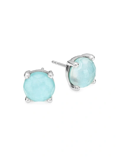 Ippolita Women's Rock Candy Sterling Silver & Doublet Stud Earrings In Turquoise