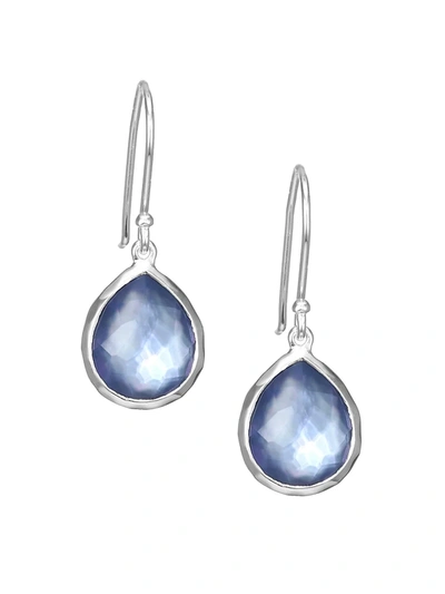 Ippolita Women's Rock Candy Sterling Silver & Clear Quartz Triplet Drop Earrings