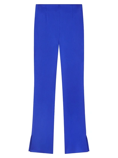 Galvan Satin Trousers In Cobalt