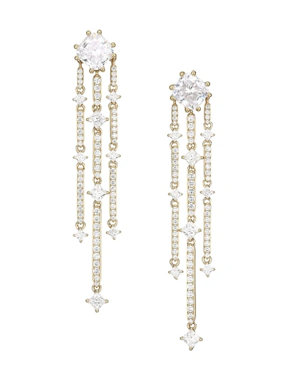 Adriana Orsini Women's Tivoli2 Goldplated & Cubic Zirconia Long Drop Earrings