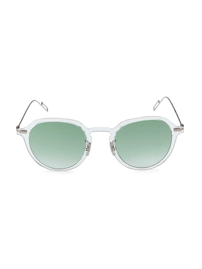 Dior Disappear1 49mm Round Sunglasses In Silver