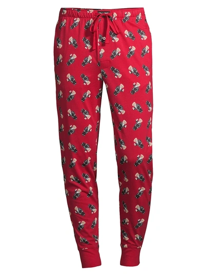 Polo Ralph Lauren Men's Polo Bear Lounge Joggers In Red