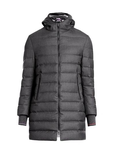 Thom Browne Hooded Down Puffer Ski Coat In Grey ModeSens