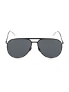 Dior Men's 59mm Aviator Sunglasses In Dark Black