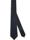 Gucci Interlocking G Silk Tie In Black