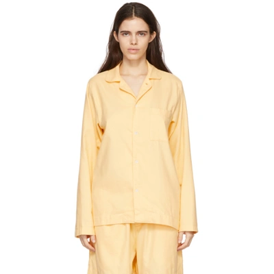 Tekla Unisex Yellow Flannel Pyjama Top