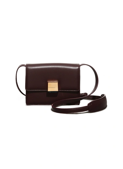 Gabriela Hearst 'mercedes' Messenger Leather Bag In Red